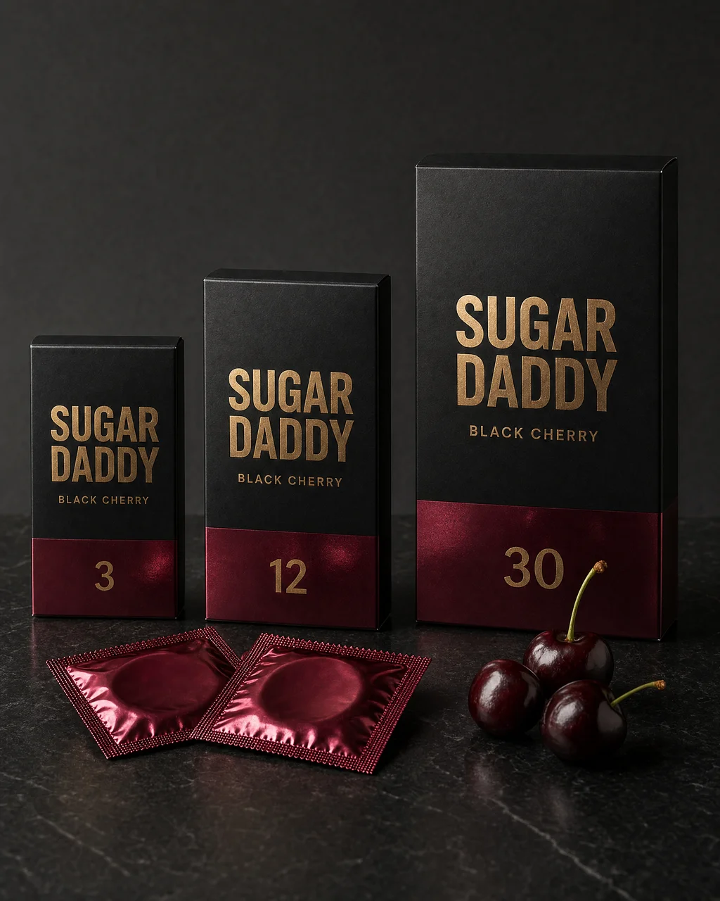 Sugar Daddy Black Cherry Condoms