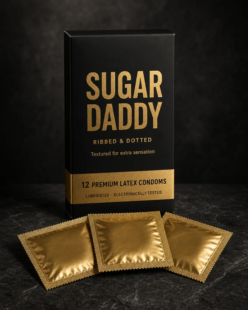 Sugar Daddy Ribbed & Dotted Condoms